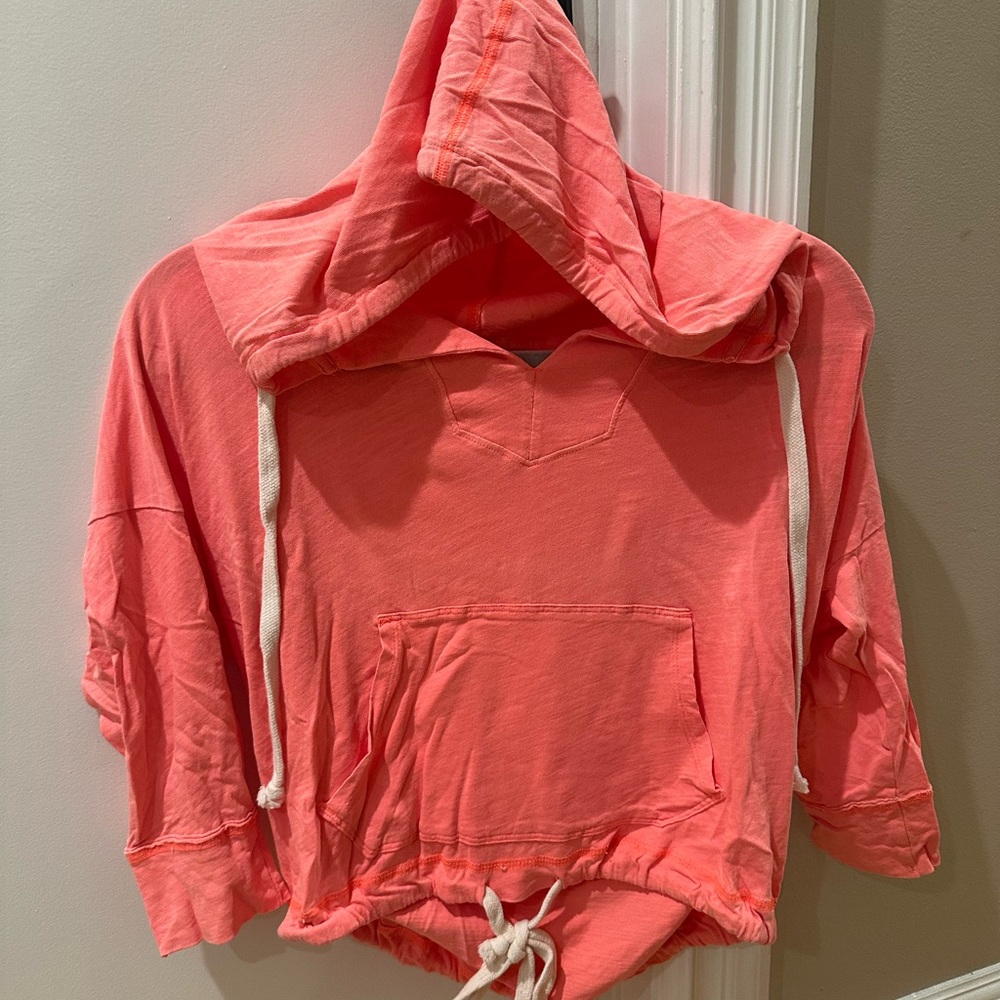 American Eagle Outfitters Coral Hoodie Top